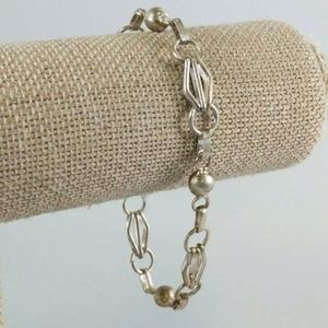 Sale VTG STERLING SILVER BRACELET 8" 8MM WIDTH 8.0 G Unique!